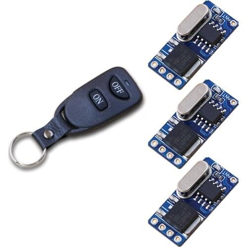 DC3.5v-12v Micro Wireless Remote Control Switch Mini Radio Switch System Remote Plug for LED Lamp Lighting 315/433Mhz
