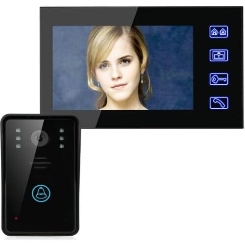 7" Color LCD Door Phone Hands Free Intercom Video Camera IR Home Night Vision