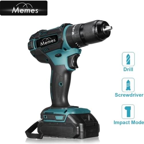 21V 13MM Electric Drill Cordless Impact Drill Cordless Screwdriver Hammer Drill Rechargeable Driver Power Tools With Battery
