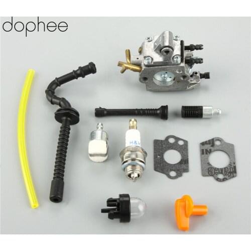 Carburetor Carb fit for Stihl MS192 MS192T MS192TC Chainsaw Zama C1Q-S258 with Gasket Fuel Filter Hose Pimer Bulb Spark Plug