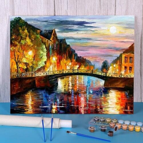 St. Petersburg Paint By Numbers Complete Kit Acrylic Paints 40*50 Boards By Numbers Decorative Paintings Crafts For Handiwork