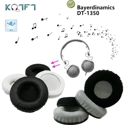 KQTFT flannel 1 Pair of Replacement Ear Pads for Bayerdinamics DT-1350 Headset EarPads Earmuff Cover Cushion Cups