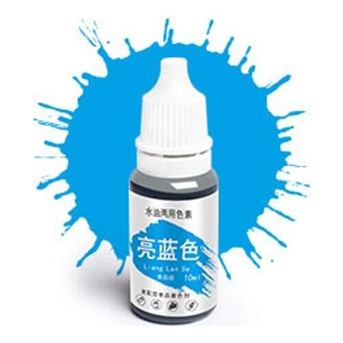 Dyes Soap Making Coloring Set Liquid Kit Edible Colorants for DIY Plasticine Water Oil Dual Use JW