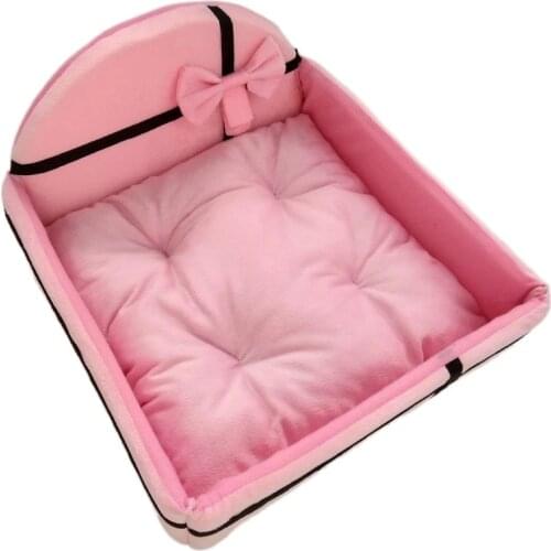 Sweet Dog Cat Bed Pet Puppy Cat Detachable Nest Soft Warm for Sleeping Cotton Mats Sofa For small large Dog Dog Basket pet bed