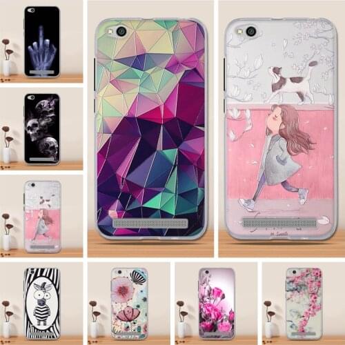 Soft TPU Case For Xiaomi Redmi 5A Case Silicon Cartoon Back Cover for Xiaomi Redmi 5A Cover Phone Capa for Redmi 5A Coque Fundas