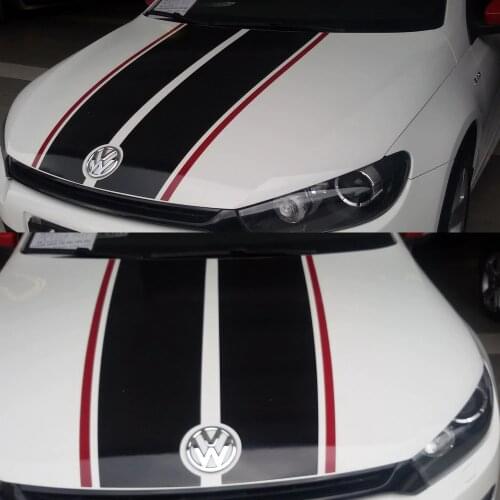 Car Decals Dual Racing Sport stripes 21''(w) for Scirocco Vinyl Hood Trunk Motor Sticker ZC699