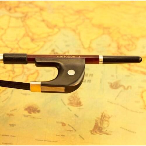 300BGB 3/4 Size German BASS BOW Brazilwood Stick Ebony Frog Natural Black Horsehair Bass Parts Accessories