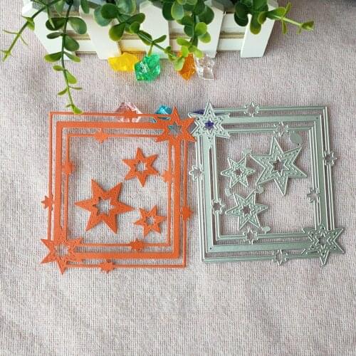 New Star frame carbon steel die cutting die scrapbook embossing die hollowing out die DIY decorative paper card metal die
