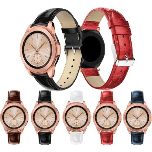 For Samsung Galaxy Watch Active 2 40mm 44mm Active2 Galaxy 42mm Gear s2 Sport Genuine Leather Band Strap Bracelet Belt Watchband