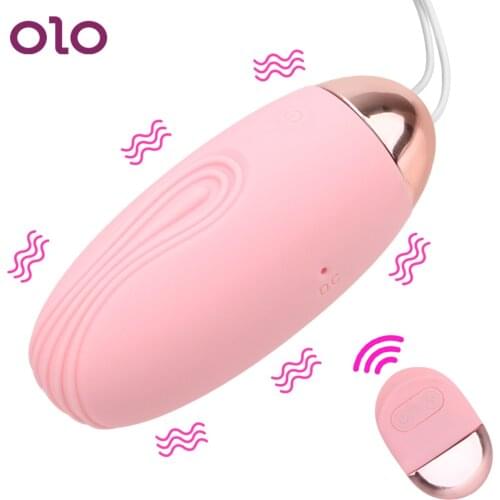 OLO G-spot Vibrators 10 Frequency Clitoris Stimulate Jump Egg Vibrator Wireless Remote Control USB Charging Sex Toys For Women
