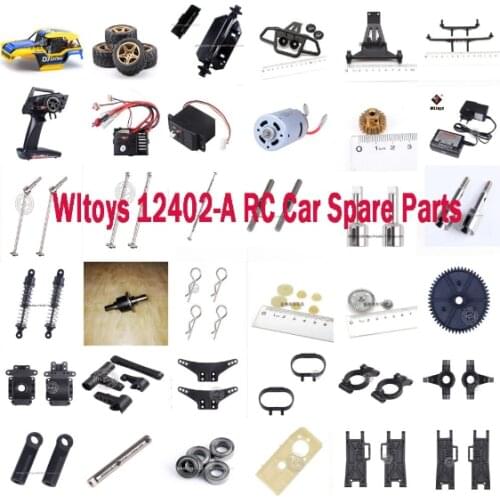WLtoys 12402-A 12402a RC car parts car shell tires motor gear remote controller receiver differential drive shaft Swing arm etc