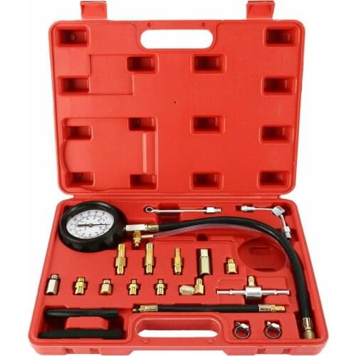 0-140 PSI Fuel Injection Pump Injector Tester Pump Pressure Gauge Kit for Vehicle Truck Oil Combustion Spraying Diagnostics Tool