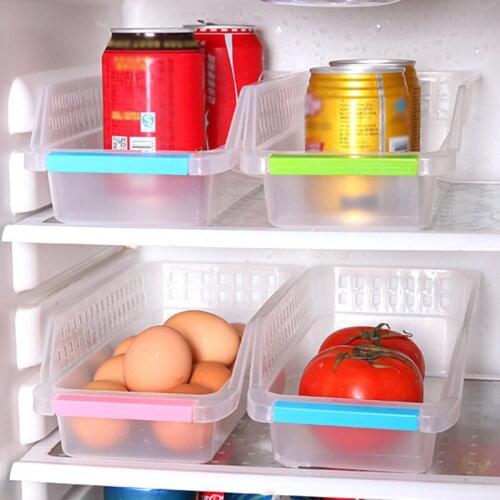 1PC Fridge Organizer Drawer Basket Refrigerator Pull-out Drawers Fresh Spacer Layer Storage Rack Drawer Organizer Dropshipping