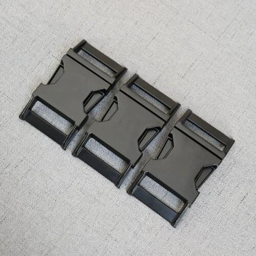 10 Pieces Black 25mm DIY Accessories par a cord bracelet Backpack Buckles Dog Collar Quick Release Metal Buckle Safety Clasp