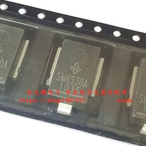 10pcs/lot SM6S30A Automotive IC 6W high power TVS diode SM6S30AHE3/2D DO-218AB New and Original
