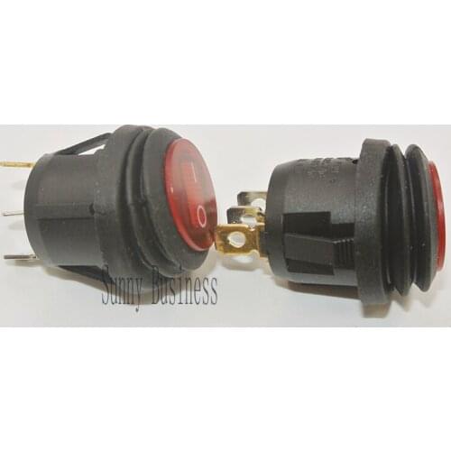 10Pcs AC 6A 250V 10A 125V On Off Waterproof Auto Rocker Switch SPST