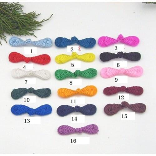 100 PAIR Vintage Chinese Frog Buttons Handmade Closure Knot Buttons Sewing Craft Tang suit button Chinese knot frog button