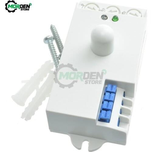 5.8GHz LED Microwave Radar Sensor Light Switch Human Body Motion Induction Sensor Controller Switch Dropship