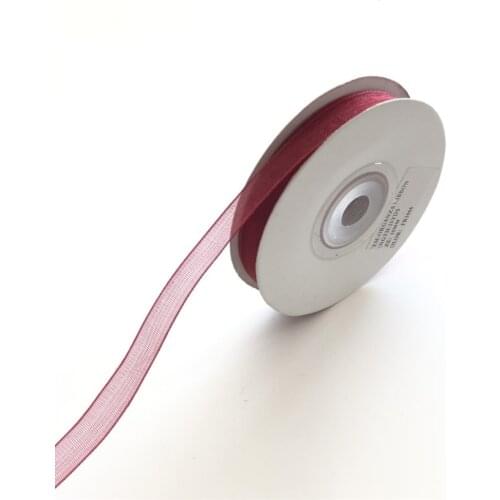Burgundy Organza Ribbon