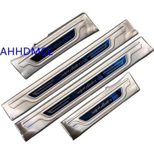 Car Welcome Pedal Threshold Strip Door Sill Strip For Zotye T300 2017 2018 2019