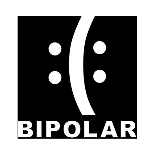 Creative Concept Ideas Bipolar More or Less Happy Sad CCI Decal Vinyl Sticker|Cars Trucks Vans Walls Laptop 5.5 x 5.4 inch