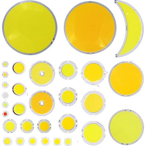 3W-200W Rounded LED COB Chip On Board Light Source Warm Natural Cold White 20-160MM Circular DC LED Lamp COB Bulb for DIY