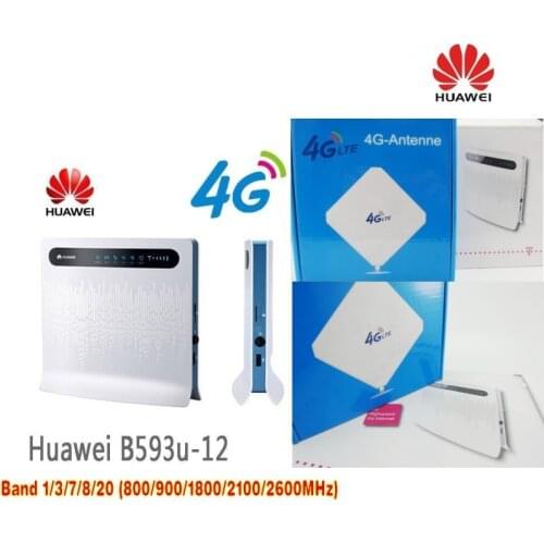 Huawei B593 B593u-12 LTE TDD FDD CPE 4g router with external antenna 35dbi