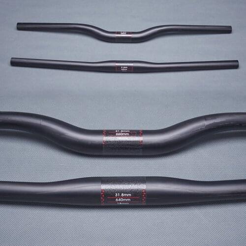 Matt Full UD Carbon Fiber Mountain Bicycle Riser Handlebar Flat Handlebar 31.8mm Cycling MTB P