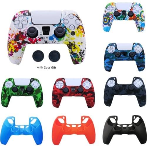 Soft Silicone Case For SONY PlayStation 5 PS5 Controller Protection Cover Gameing Anti-slip Grip For PS 5 joysticks Accessories