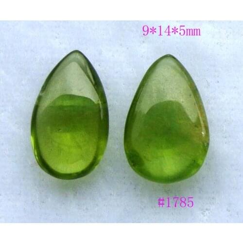 A pair Natural Peridot Teardrop Suitable for Earrings Women Jewelry Accessories Weddings Parties Birthday Gift