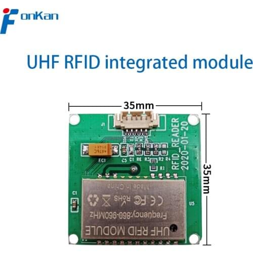 Samll size 35*35mm to 90*90mm RFID Module with Antenna integrated All-in-one UHF RFID Module For Raspberry Pi TTL232 interface