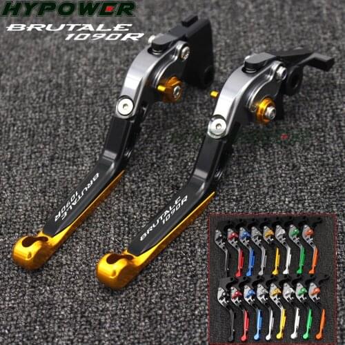 For MV Agusta BRUTALE 1090R 1090 R 2013 16 Colors Motorcycle Folding Extendable CNC Moto Adjustable Clutch Brake Levers
