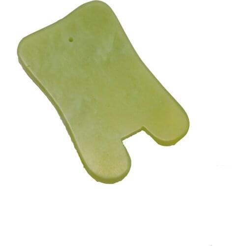 Light Green Xiuyan Jade Gua Sha Acupoint Massage