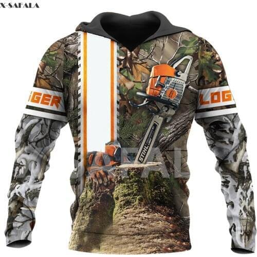 Carpenter Logger Job Skull Tattoo Name Flag 3D All Printed Hoodie R Man Women Harajuku Outwear Zipper Pullover Sweatshirt Casual