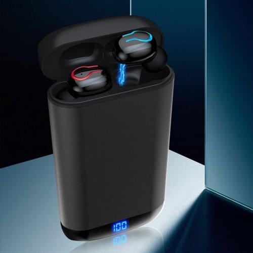 Q66 Bluetooth Earphones TWS Wireless Headphones 5.0 Earphone 6000mAh Power Bank Earbuds Headphone Headset For Android IPhone