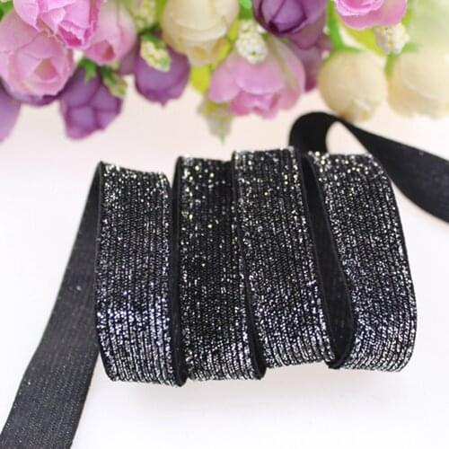 5/8" frosted glitter elastic B-71 for accessaries, 150yards/roll