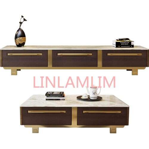 Coffee table basse de salon стол журнальный столик escritorio mesa de centro mesa desk + TV stand table + small cabinet creative