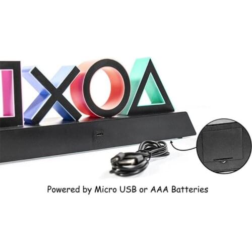 Sign Voice Control Game Icon Light Acrylic Atmosphere Neon Bar Decor