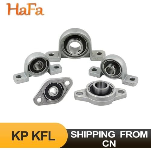 1/2/4PCS Zinc Alloy Diameter 8mm to 35mm Bore Mounted Bearing Pillow Block Shaft Support KP08 KFL08 KP001 KP000 KFL000 KFL001
