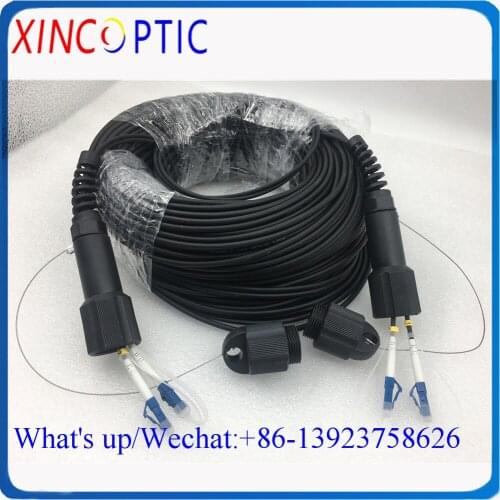 80M,2C,G657A,3.0mm,80Mtrs SM MM OM2 Duplex 2Fibers PDLC ST FC SC Outdoor Waterproof FTTH CPRI LSZH Fiber Optic Patch Cord Cable