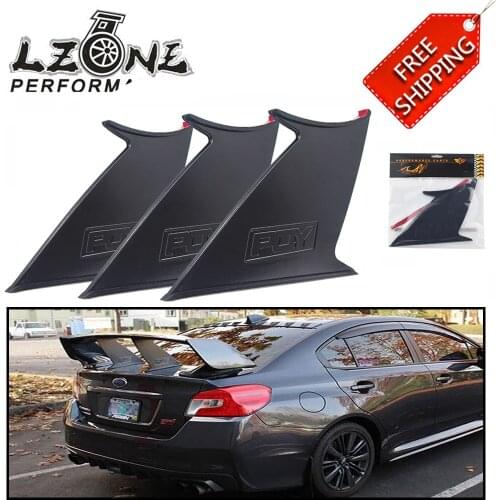 Free Shipping Spoiler Wing Stabilizer For subaru STI 2015-18 Spoiler Wing Stiffi Support Rally With PQY logo One Piece JR-WSS02