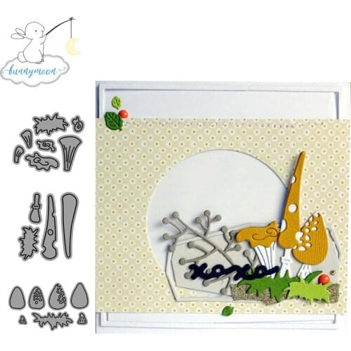 CH Mushroom tree Metal Cutting Dies 3D DIY Scrapbooking Carbon Sharp Craft Die Photo Invitation Cards Decoration