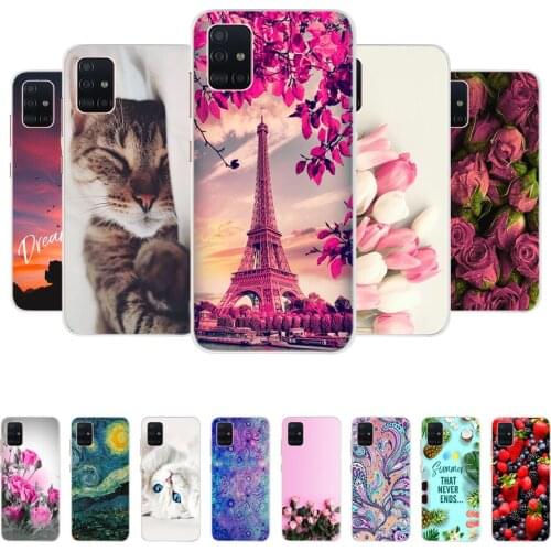 For Samsung Galaxy A51 Case Soft TPU Silicone Back Cover For Samsung A30 A20 A505 A50S A30S A71 A51 A10 A10S A20S Phone Cases