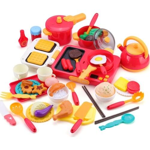 Childrens Simulation Kitchen Toy Set Pretend To Play House Cookware Food Cutting Fruit Game Girl Early Education Doll Toy Gift