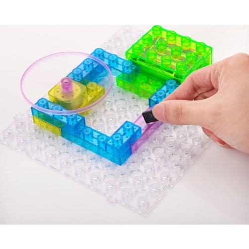 115 Pcs Electronic Building Blocks Science Exploration Kits Educational Toy DIY Integrated Circuit for Kids Teenagers Adults