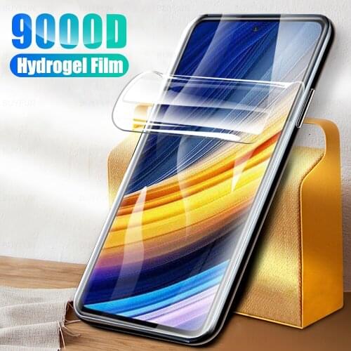 1-3pcs for xiomi poco x3 pro hydrogel film anti-scratch screen protector film not glas 6.67" for xiaomi poco x3 pocox3 pro x3pro