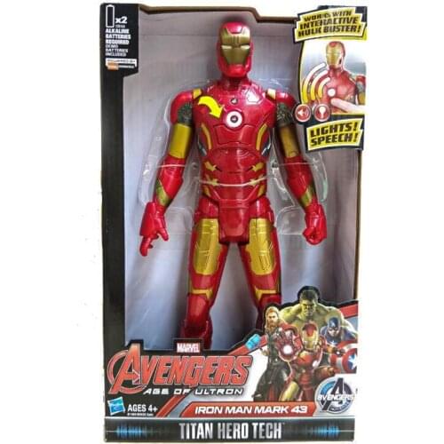 Hasbro Avengers 4 Infinity War Hero Captain America Iron Man Action Figure Collections Sound Shooting Fire Bullet