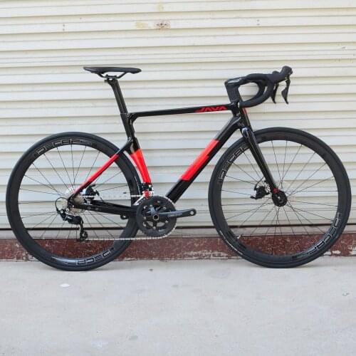 JAVA Road Bike carbon Frame fork disc brake 22 Speed for SHIMANO 105/R7000 Shift System