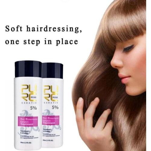 PURC 100ml Hair Keratin Treatment Purifying Straight Care Scalp Scalp Care Keratin Damaged Repair Hair Hair Brazilian Hair L0J9