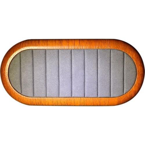 Ring Earrings Organizer Jewelry Display Tray Wood Velvet Mall Jewelry Show Tray Earrings Showcase Rings Holder